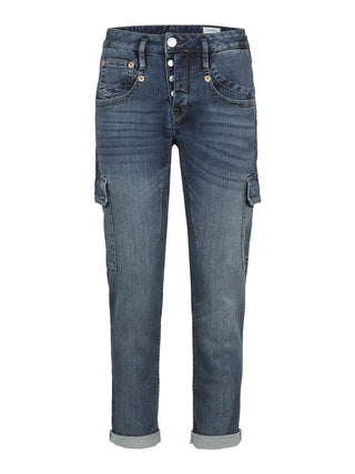 HERRLICHER Shyra Cargo Jogg Denim relaxed - Deep Indigo Wash - 5878-D9648-771