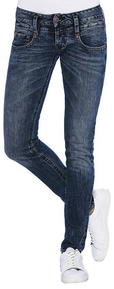 HERRLICHER PITCH Slim Denim Stretch fringe - Midnight Indigo Wash - 5303-D9661-765