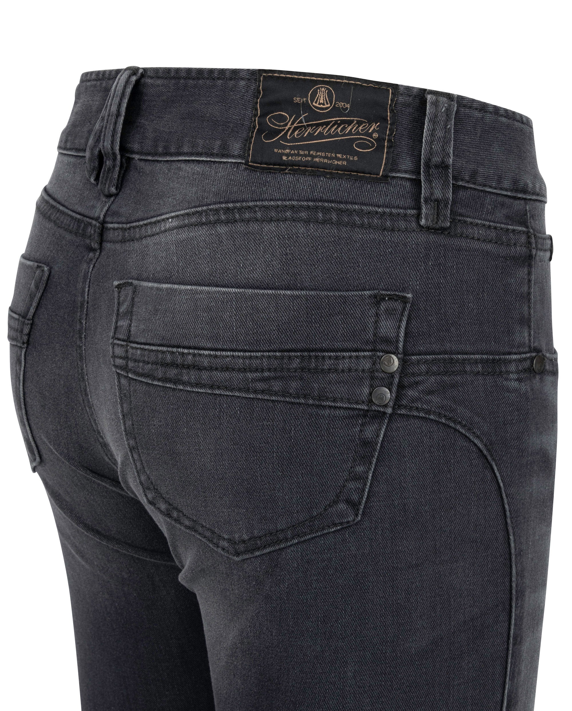 HERRLICHER TOUCH Cropped Denim Jeans - Thundersteel Grey - 5320-OD020-903 von Herrlicher