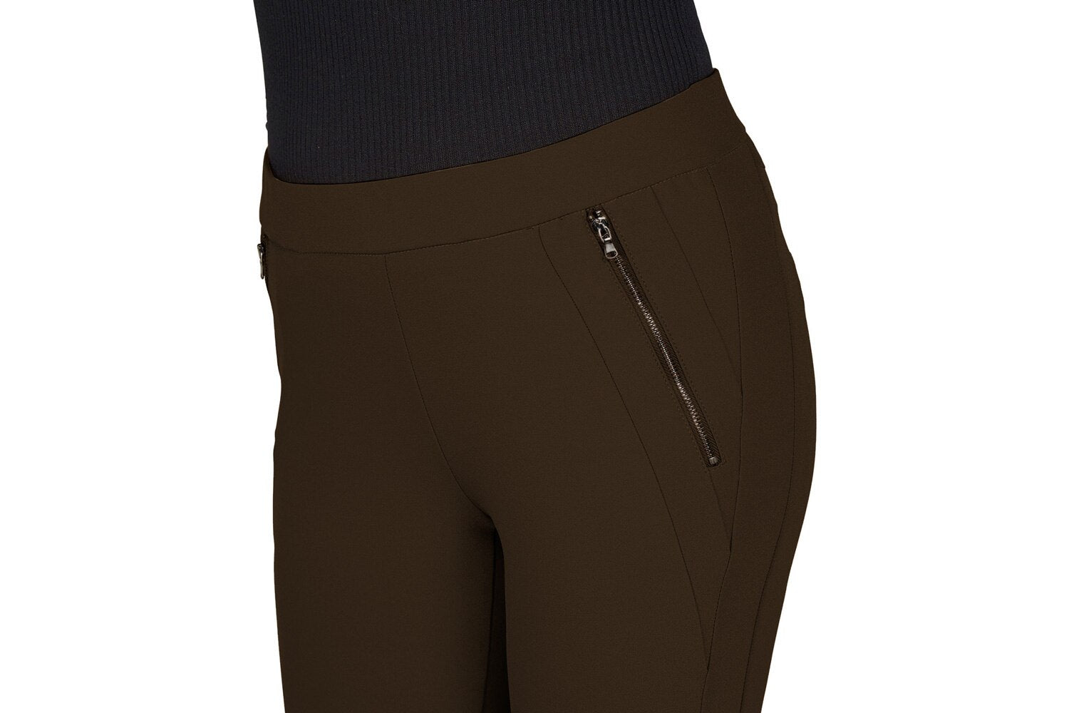 ATELIER GARDEUR Zene Schlupfhose - Dark Olive Truffle - ZENE28-0-600261-328 von Atelier Gardeur