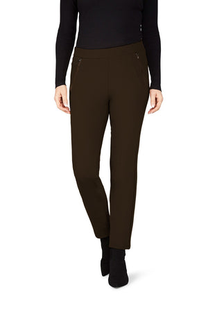 ATELIER GARDEUR Zene Schlupfhose - Dark Olive Truffle - ZENE28-0-600261-328