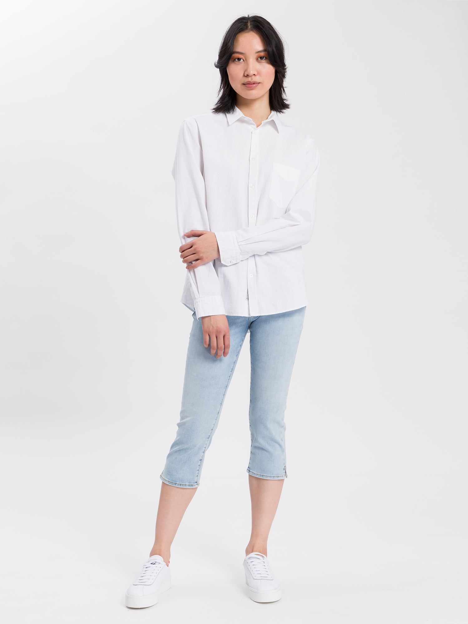 CROSS JEANS AMBER Capri Jeans - Sea Mist Ice - A548-017 von Cross Jeans