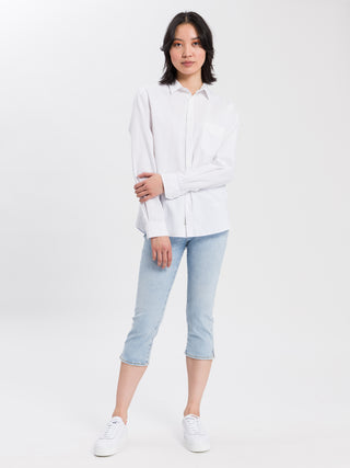 CROSS JEANS AMBER Capri Jeans - Sea Mist Ice - A548-017
