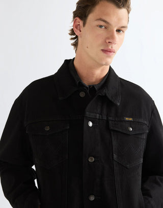 WRANGLER COWBOY CUT JACKET Jeansjacke shadow black 112387057 - AUTHENTIC WESTERN JACKET