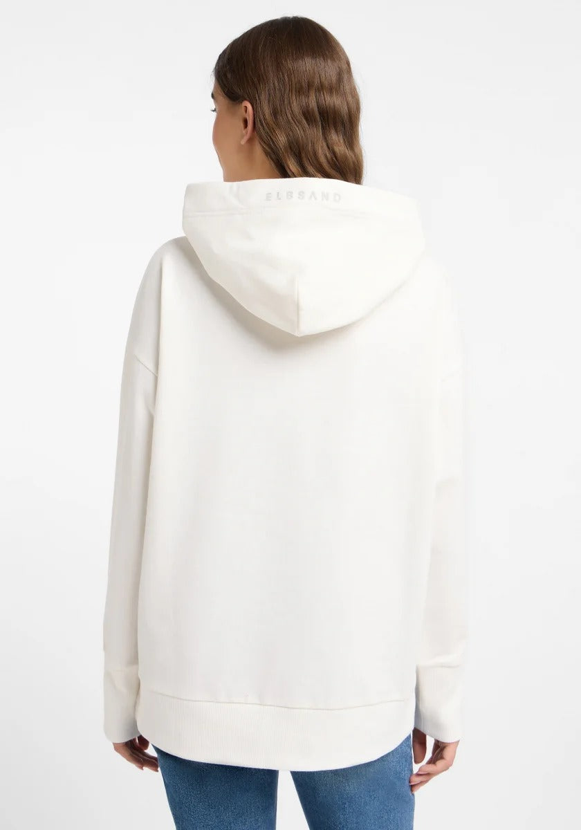 ELBSAND LEAH Kapuzenpullover cloud white 70891.1660 - HOODIE von ELBSAND