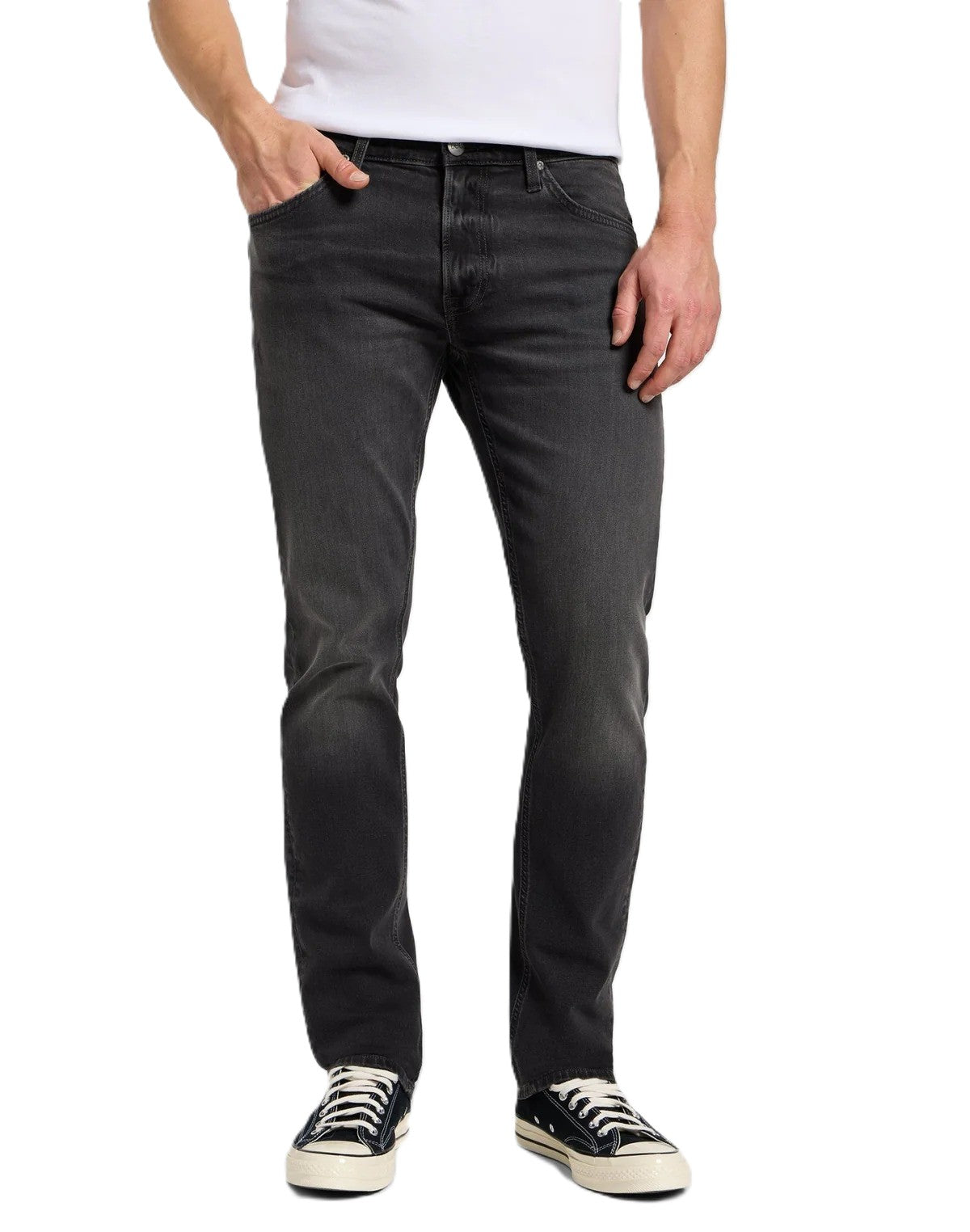 LEE DAREN ZIP FLY Five-Pocket Jeans - Iron Asphalt Cement - 112355812