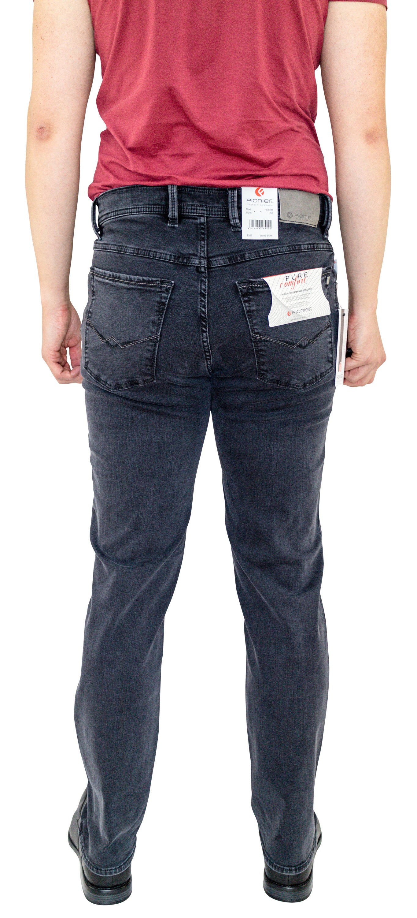 PIONIER PETER Five-Pocket Jeans - Midnight Graphite Gray - 2562 6187.88 von Pionier Jeans &amp; Casual