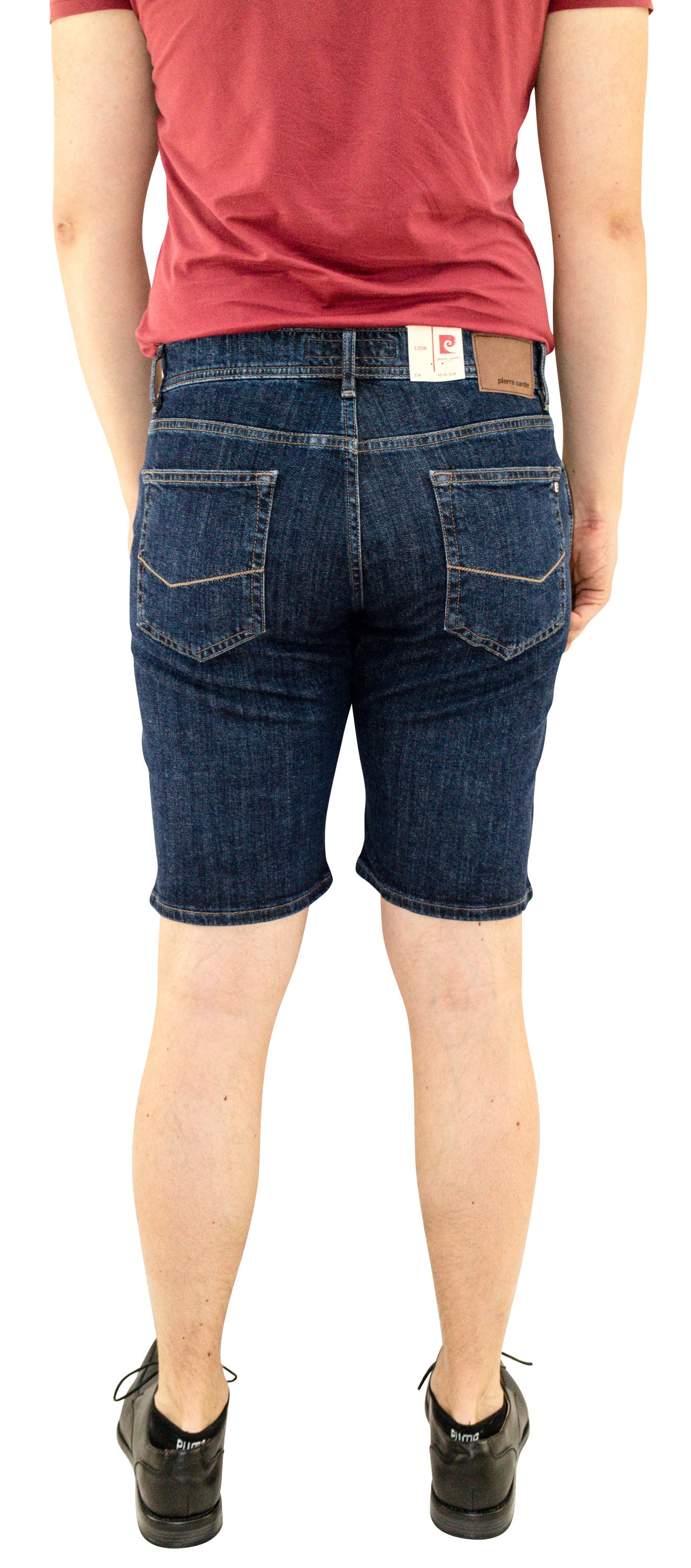 PIERRE CARDIN LYON Shorts - Deep Indigo Wash - 34221 7611.07