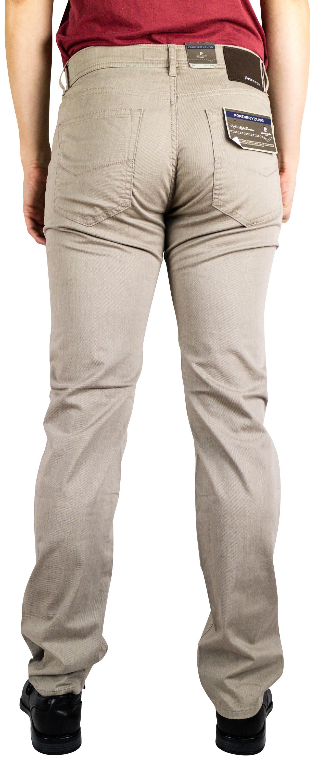 PIERRE CARDIN LYON Five Pocket - Stone Linen Beige - 3091 2280.25 von Pierre Cardin