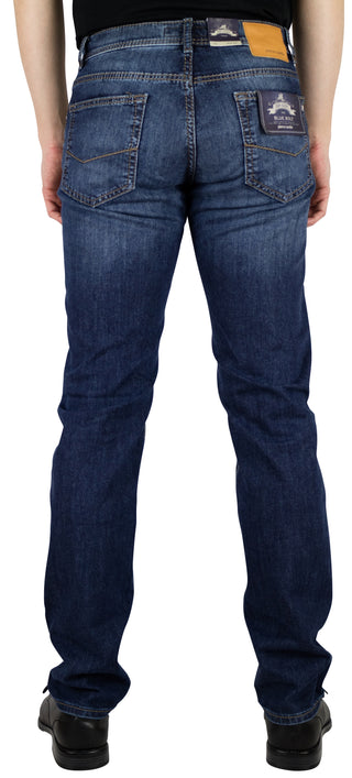 PIERRE CARDIN LYON Five Pocket - Indigo Weathered Wash - 3091 7144.09