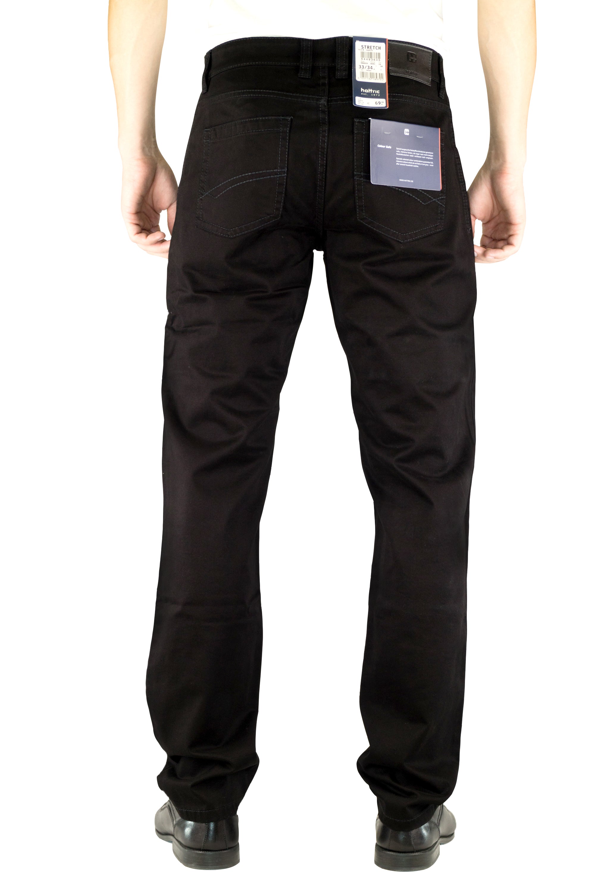 HATTRIC HARDY Five Pocket - Midnight Graphite Black - 688605 9284.09 von Hattric