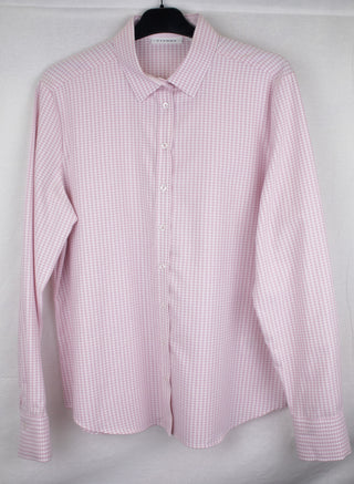 ETERNA MODERN CLASSIC Flanellbluse - Blush Gingham Rose - 6267 D780.51