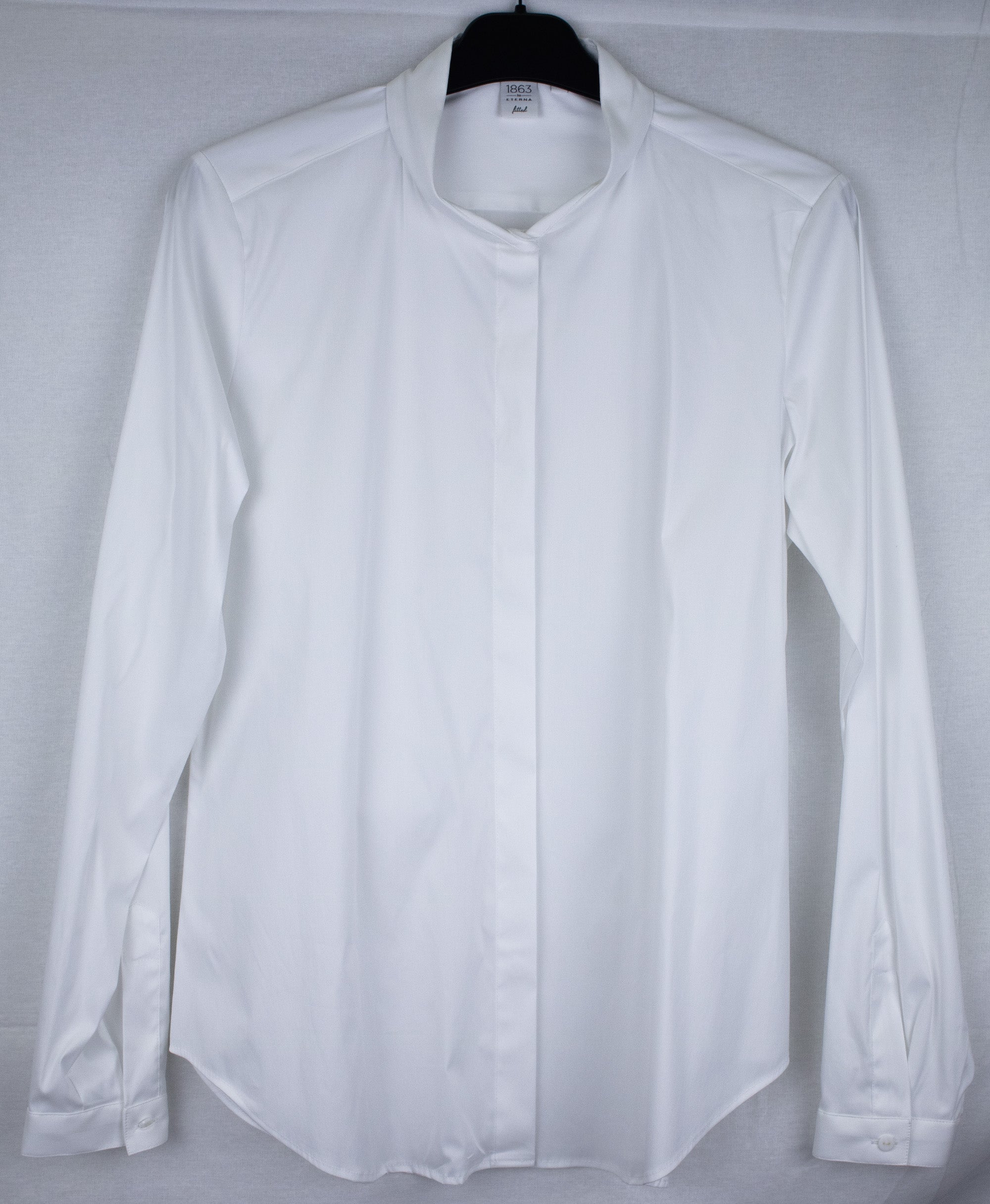 ETERNA 1863 Slim Fit Langarm Bluse - Pure Ivory White - 5212-00-DY33