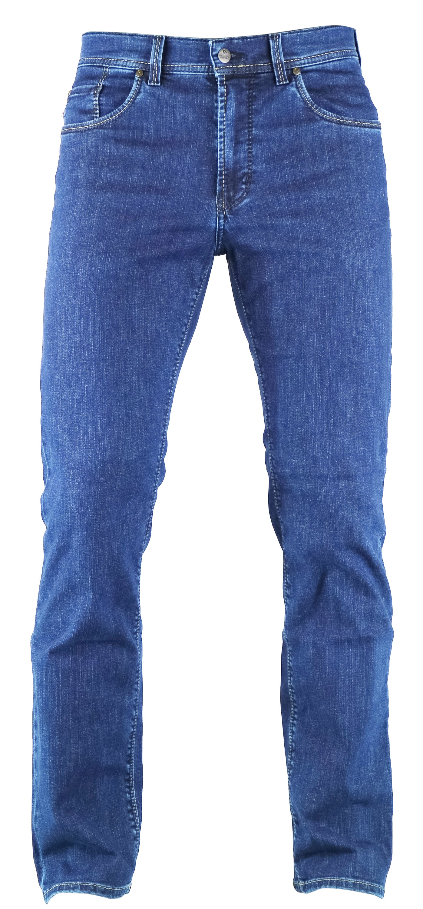 PIONIER THOMAS Straight Jeans - Indigo Ripple Wash - 2079 6100.145