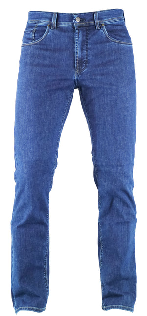 PIONIER THOMAS Straight Jeans - Indigo Ripple Wash - 2079 6100.145