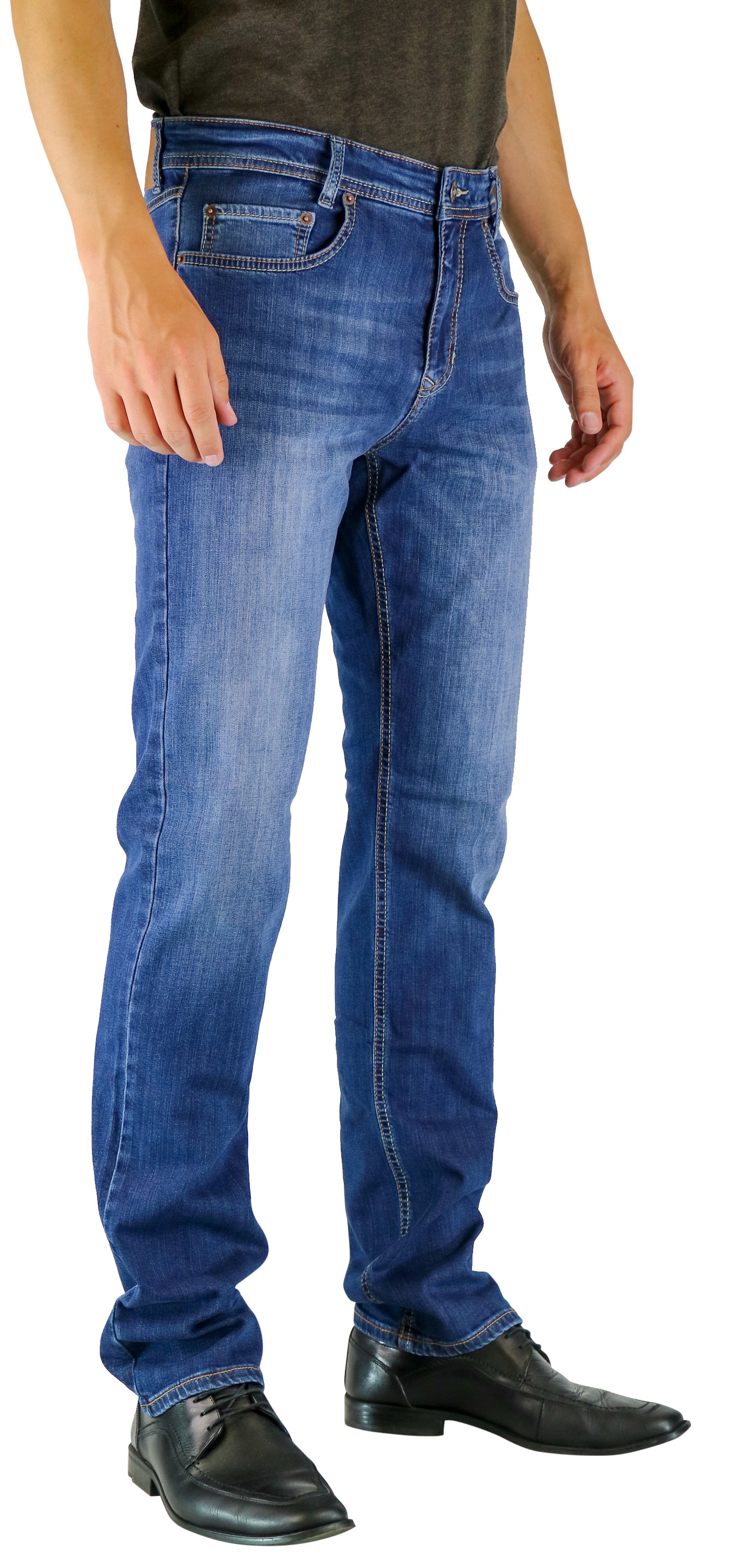 MAC ARNE Five Pocket - Indigo Stonewash Blue - 0501-00-1796-H635