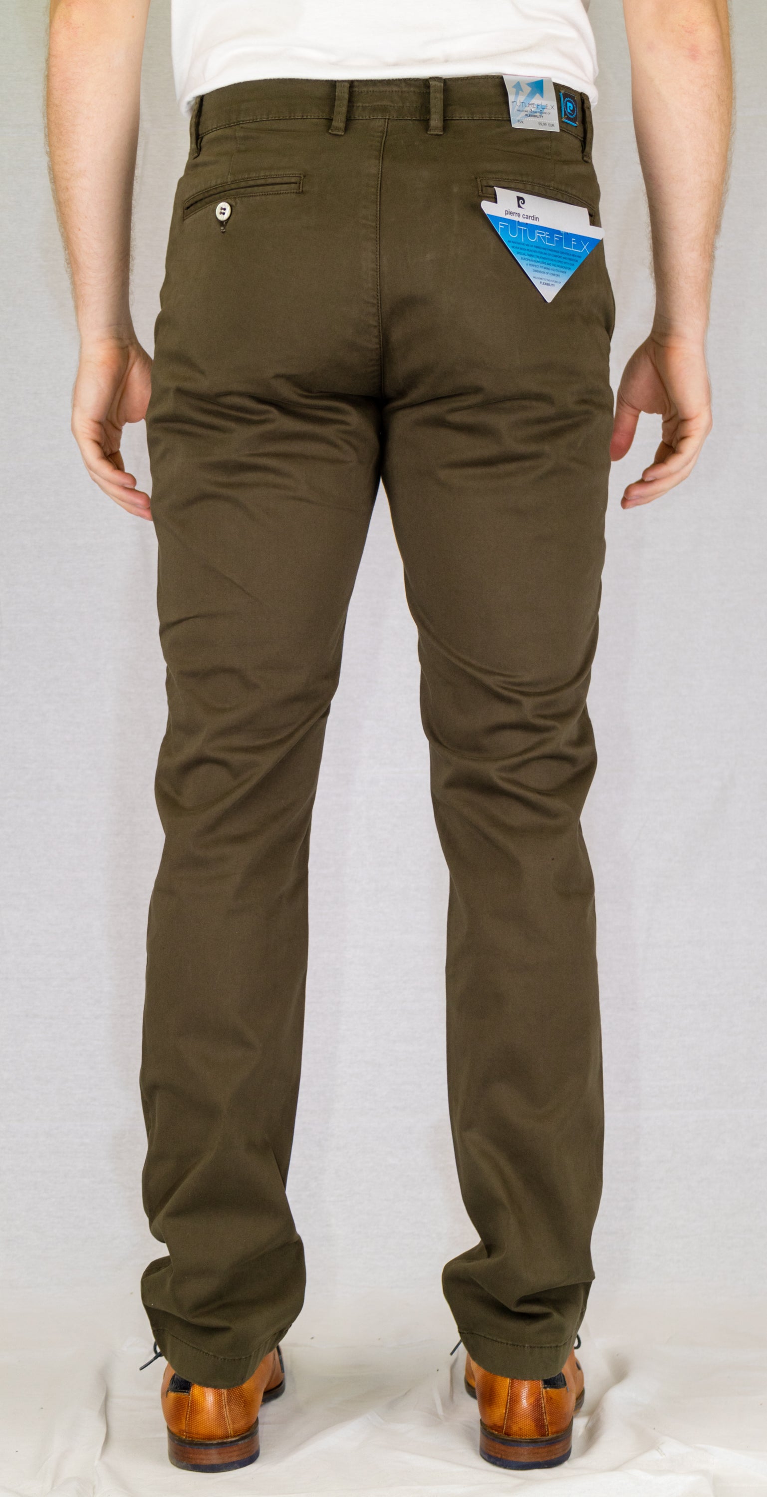 PIERRE CARDIN Lyon Chino - Olive Drift Green - 33757 2000.79 von Pierre Cardin
