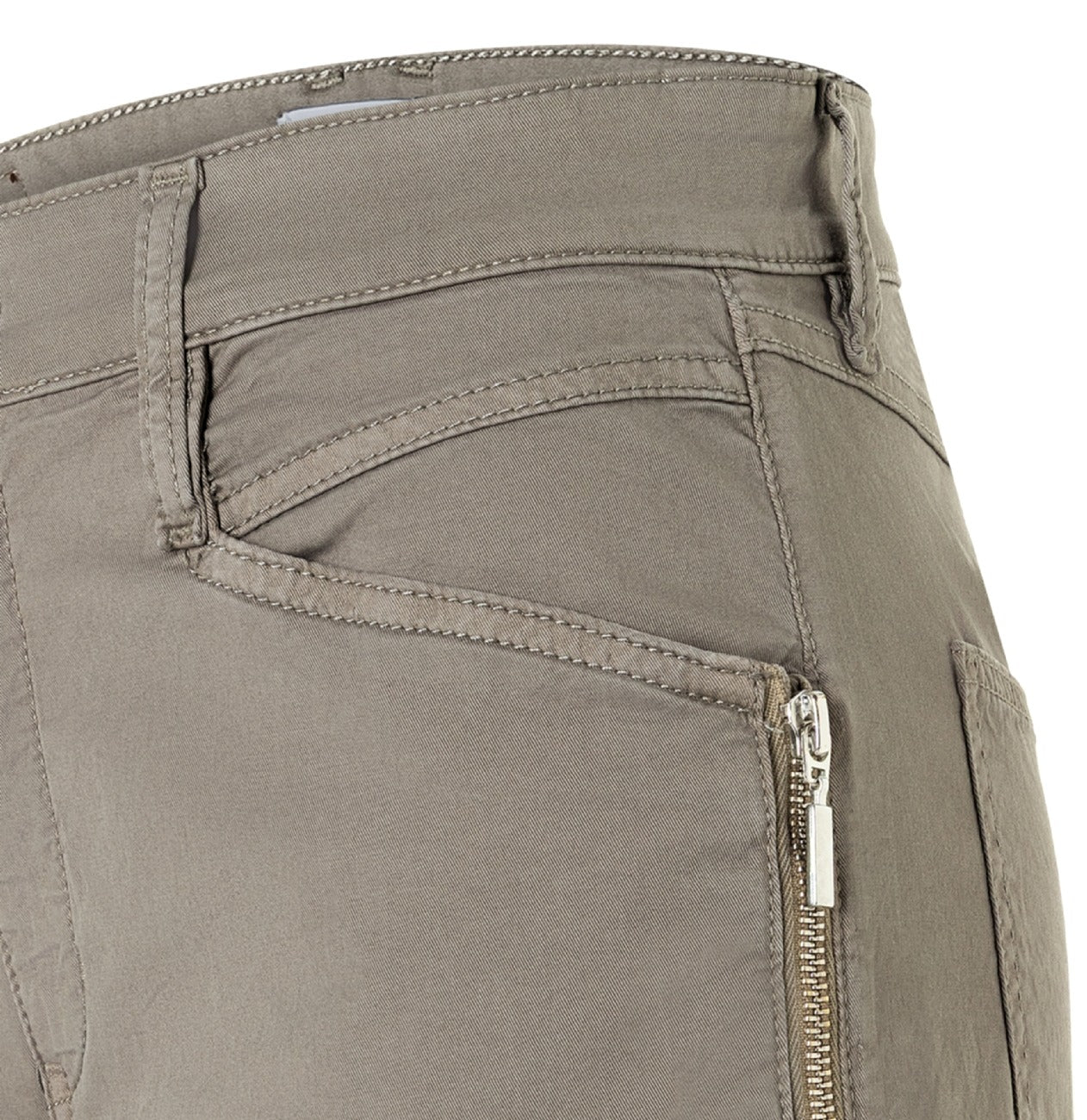 MAC BORA Paperbag-Stoffhose - Driftwood Sage - 3141-00-0434L-662A von MAC