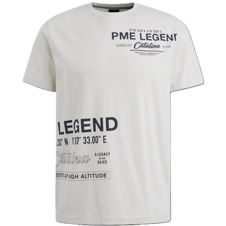 PME LEGEND T-Shirt Rundhals - Ivory Dawn Print - PTSS2503594-7013