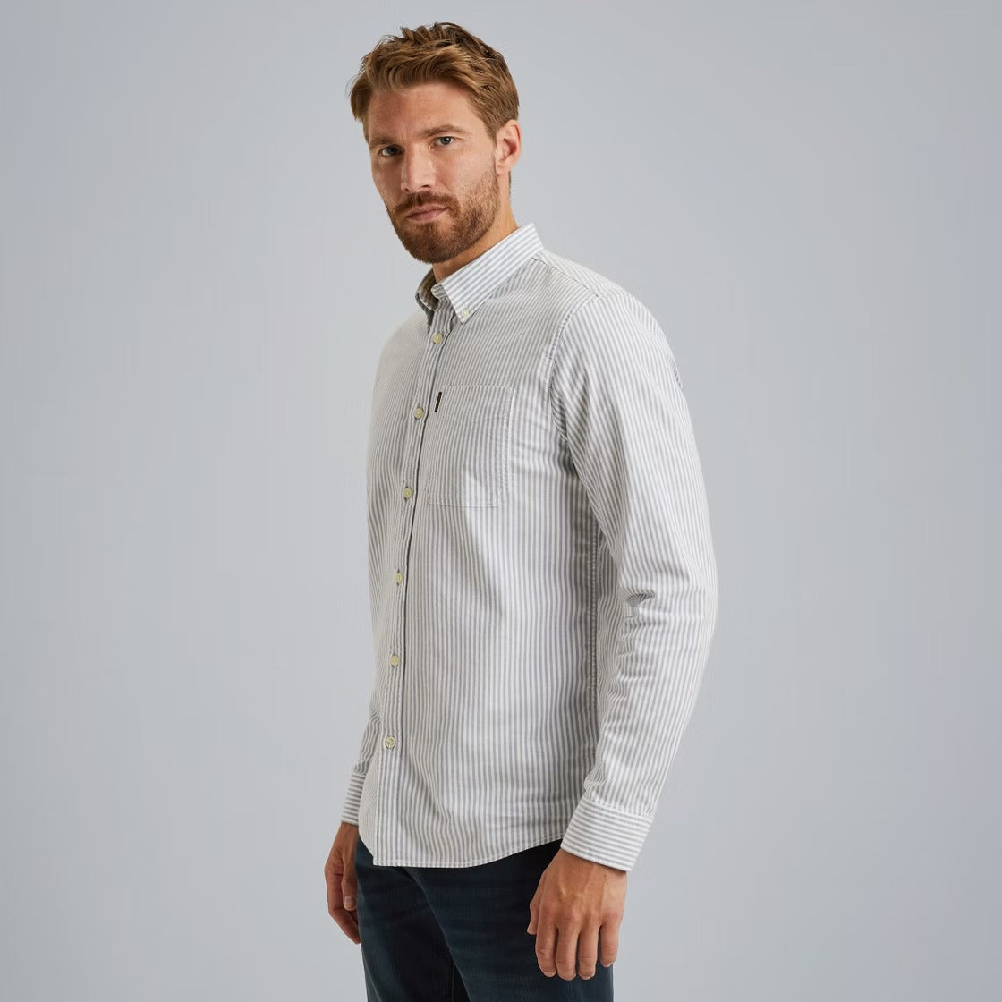 PME LEGEND OXFORD SHIRT - Coastline Stripes - PSI2508208-5040 von PME Legend