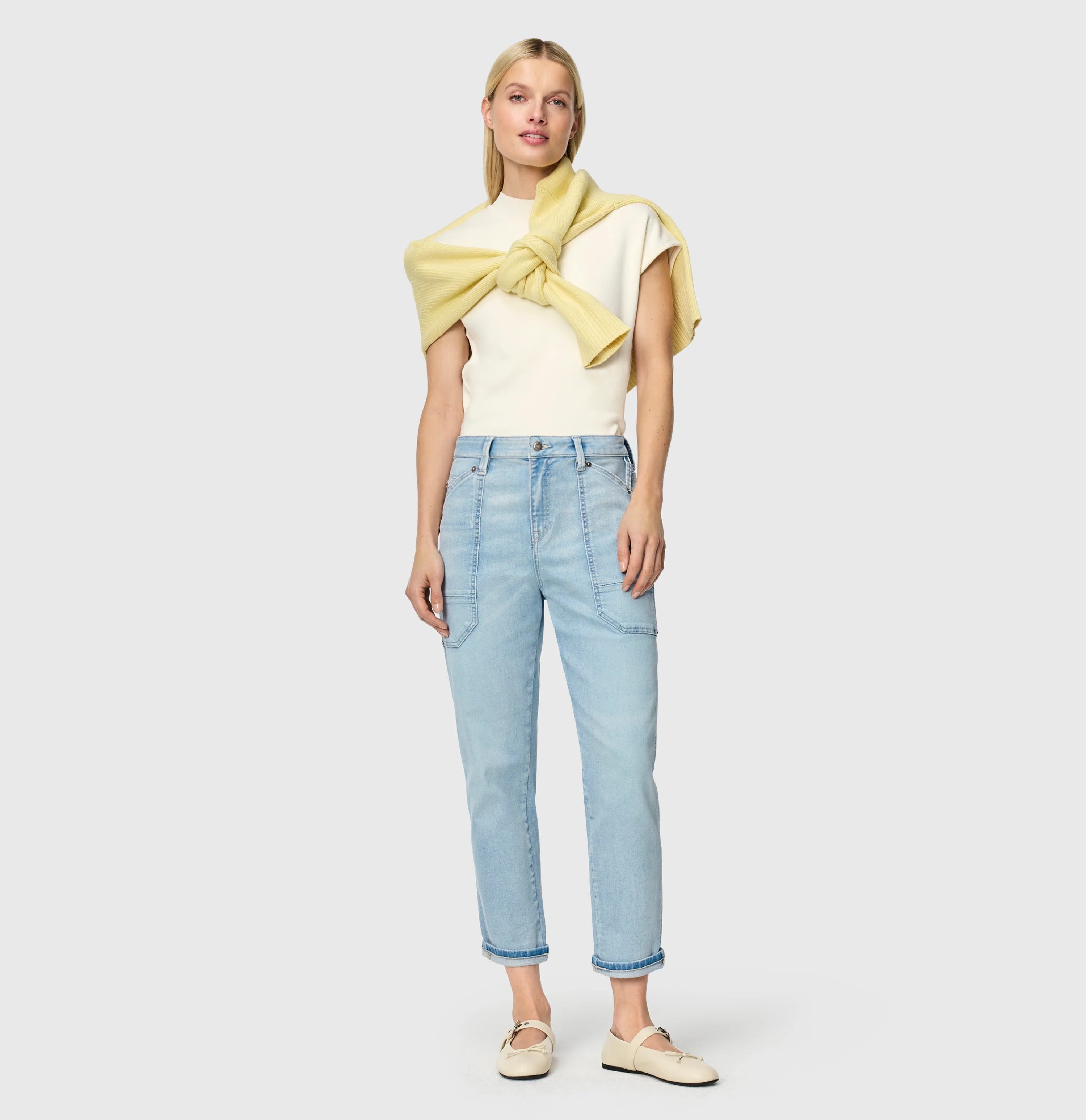 MAC IOWA high-low Jeans - Sky Mist Washed - 2803-90-0333L-D246 von MAC