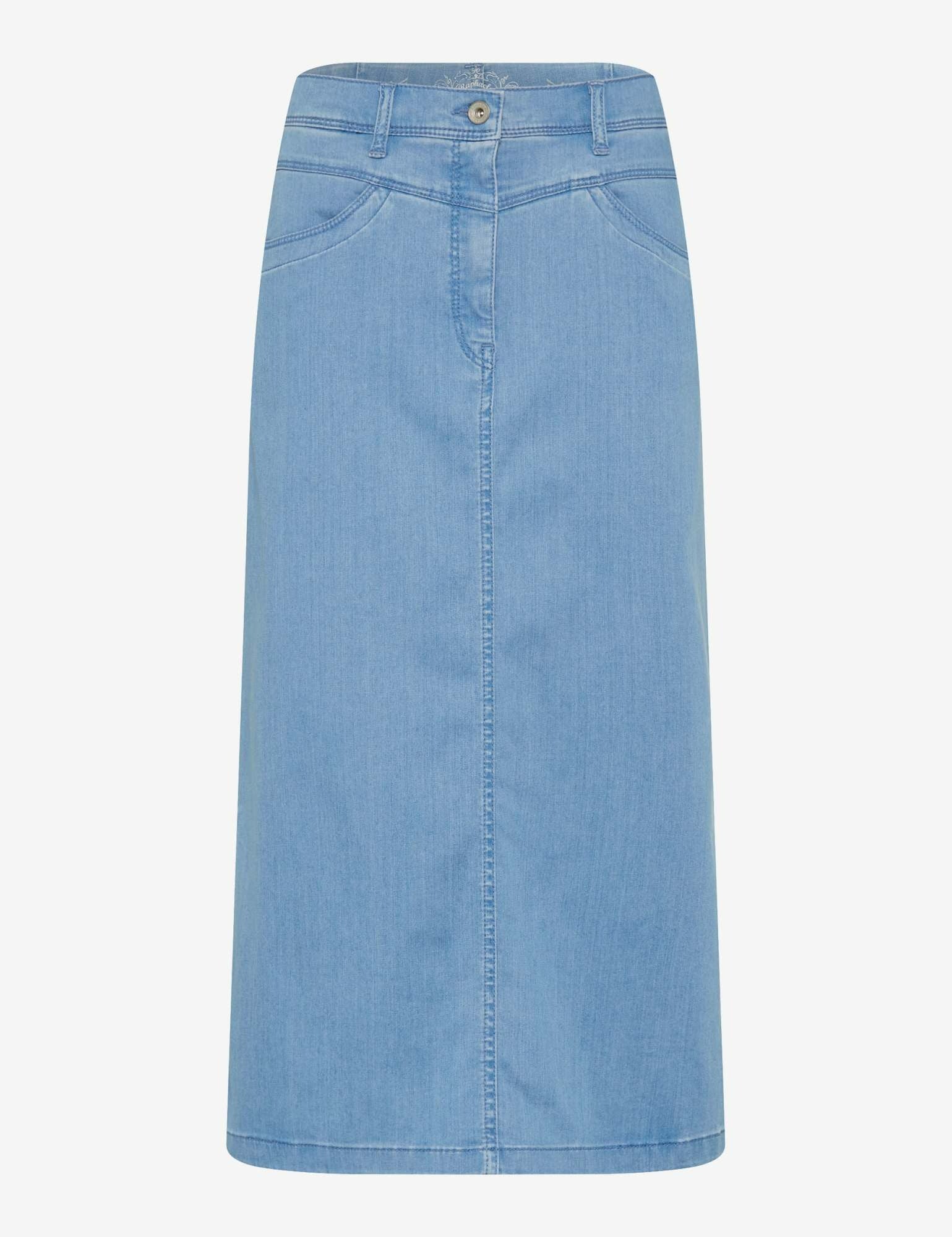 RAPHAELA BY BRAX Laura Longskirt Jeansrock - Skywashed Serenity - 10935000 16-6308-26