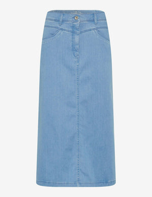 RAPHAELA BY BRAX Laura Longskirt Jeansrock - Skywashed Serenity - 10935000 16-6308-26