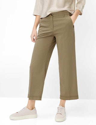 BRAX MAINE S Wide Leg - Olive Sandstone - 9892820 09-3202-37