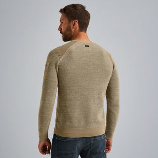 PME LEGEND Seneca Rock Pullover/Longsleeve - Oatmeal Trail Beige - PKW2509301-8011