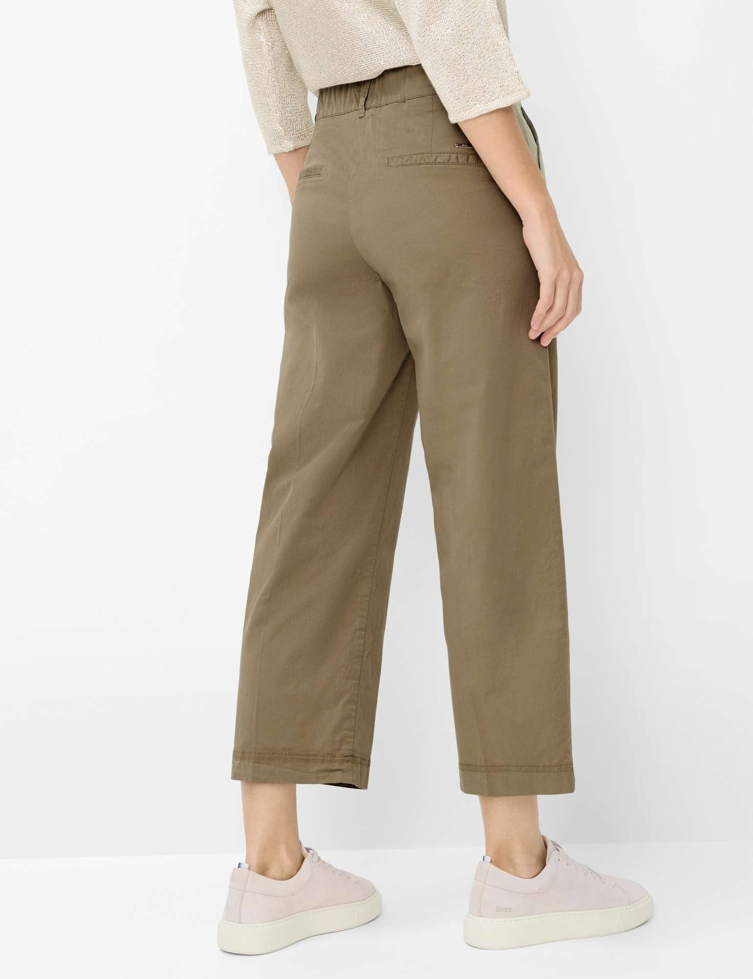 BRAX MAINE S Wide Leg - Olive Sandstone - 9892820 09-3202-37 von BRAX