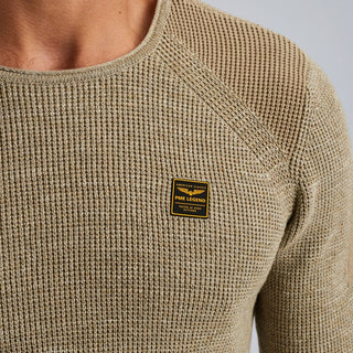 PME LEGEND Seneca Rock Pullover/Longsleeve - Oatmeal Trail Beige - PKW2509301-8011