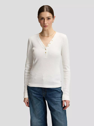 LEE LS WAFFLE HENLEY Langarm Pullover ecru 112385665