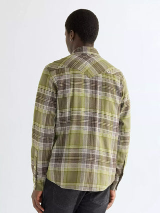 WRANGLER WESTERN SHIRT Langarm Hemd pesto 112386904