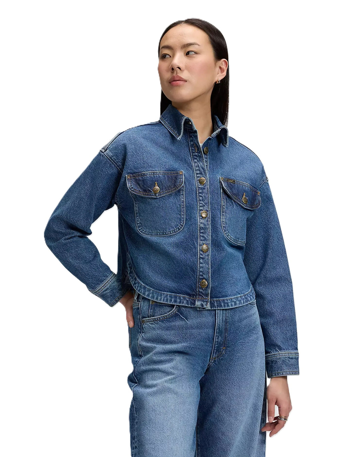 LEE FLAP POCKET SHIRT Jeanshemd vintage blues 112387579