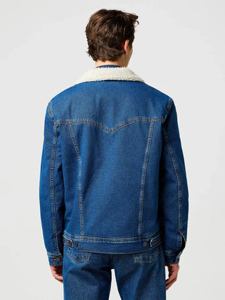 WRANGLER SHERPA CLASSIC Übergangsjacke - Ocean Indigo Sherpa - 112371440
