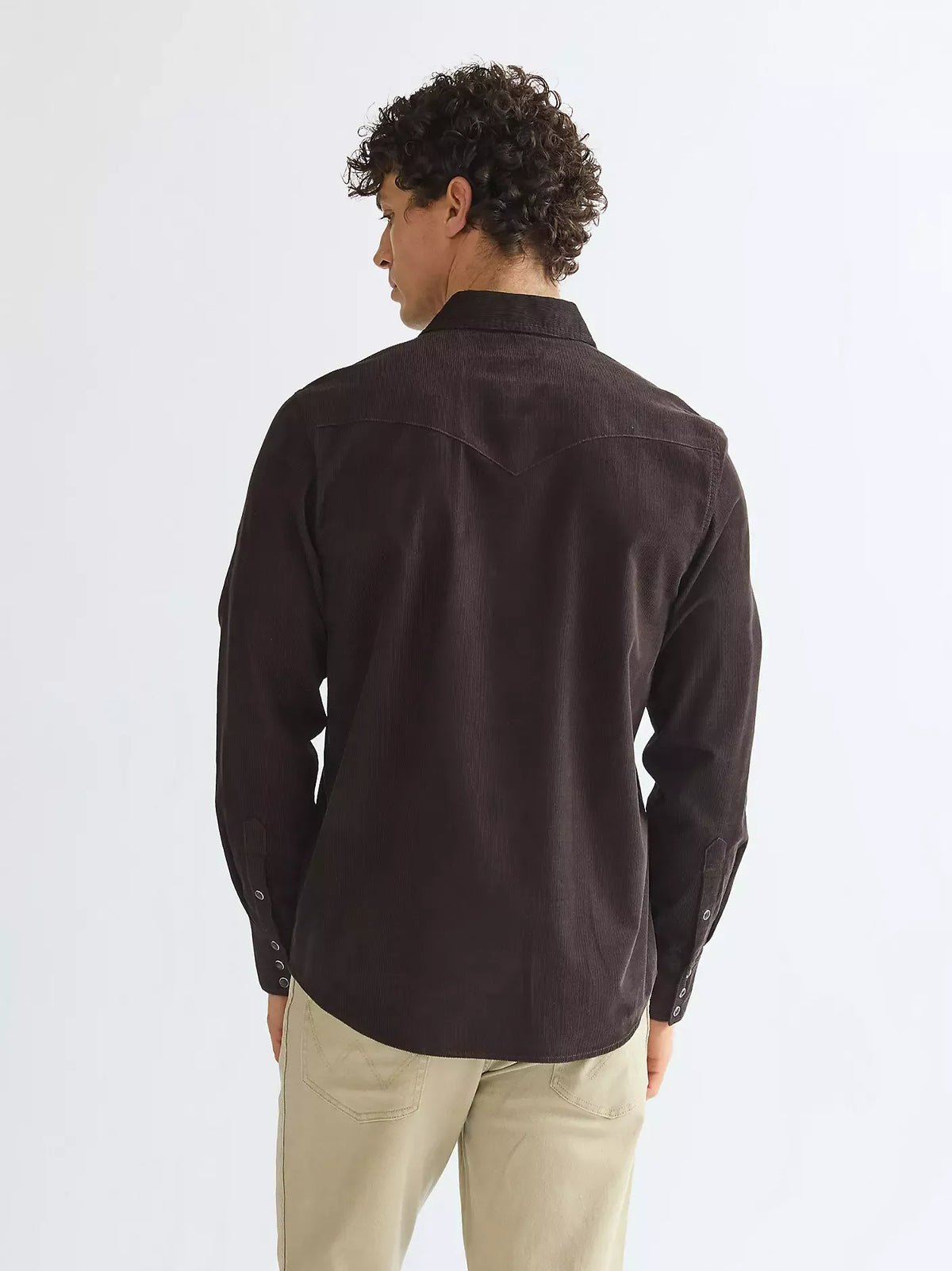 WRANGLER WESTERN SHIRT Langarm Cordhemd chocolate torte 112386902 von Wrangler