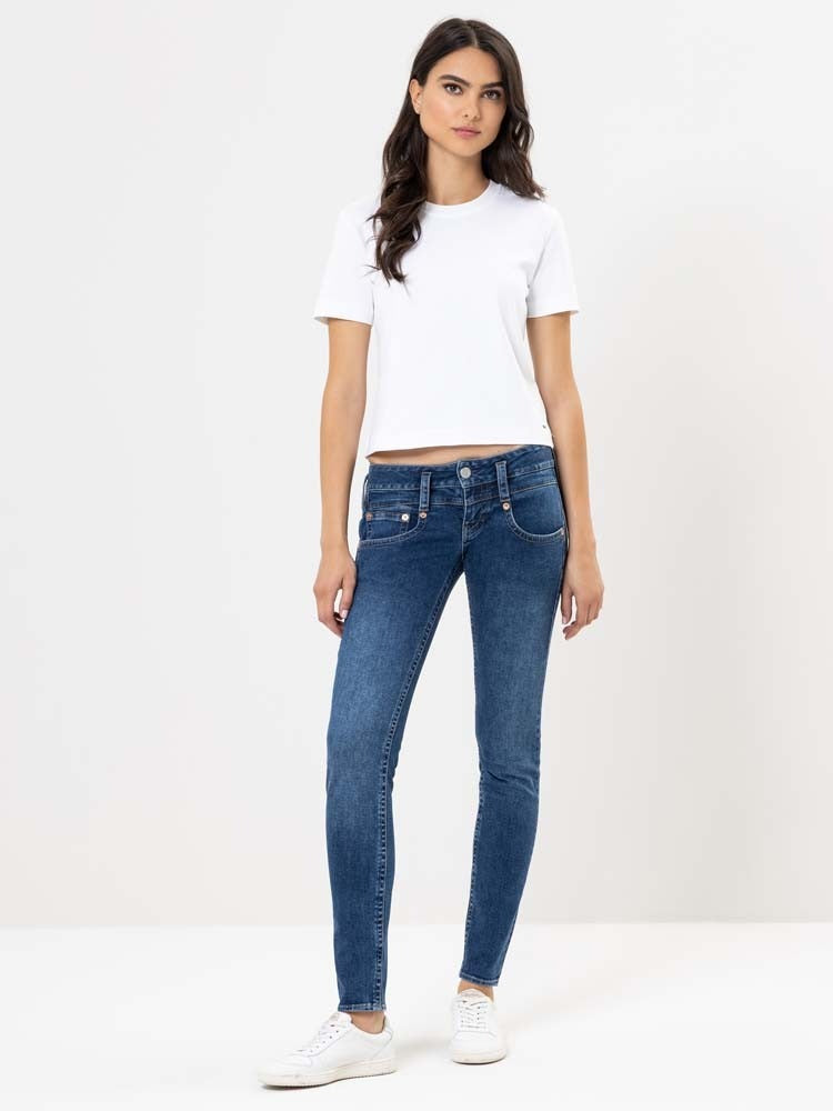 HERRLICHER PIPER Slim Denim Cashmere Touch - Deep Atlantic Blue - 5650-D2501-700 von Herrlicher