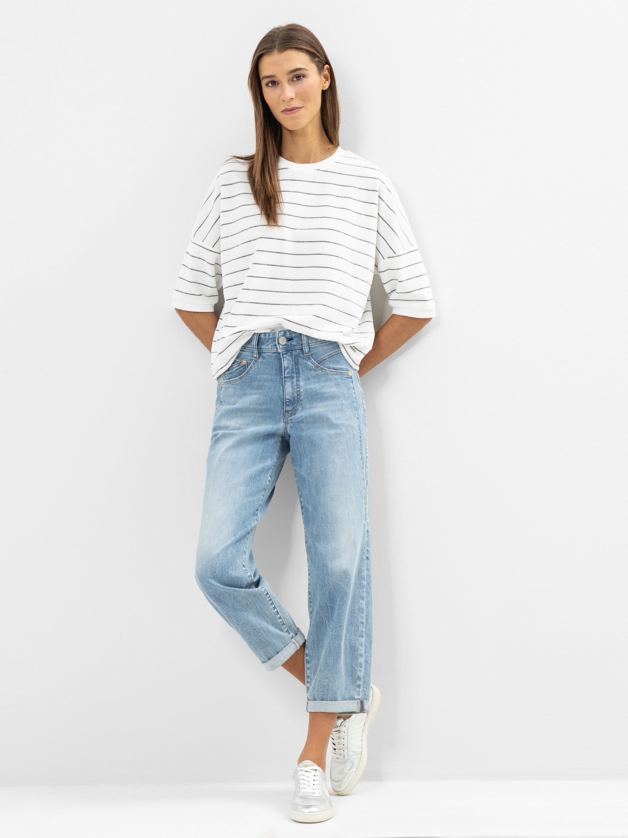 HERRLICHER GILA HI TAP ORGANIC - Light Chambray Sky - 5570-OD101-973 von Herrlicher