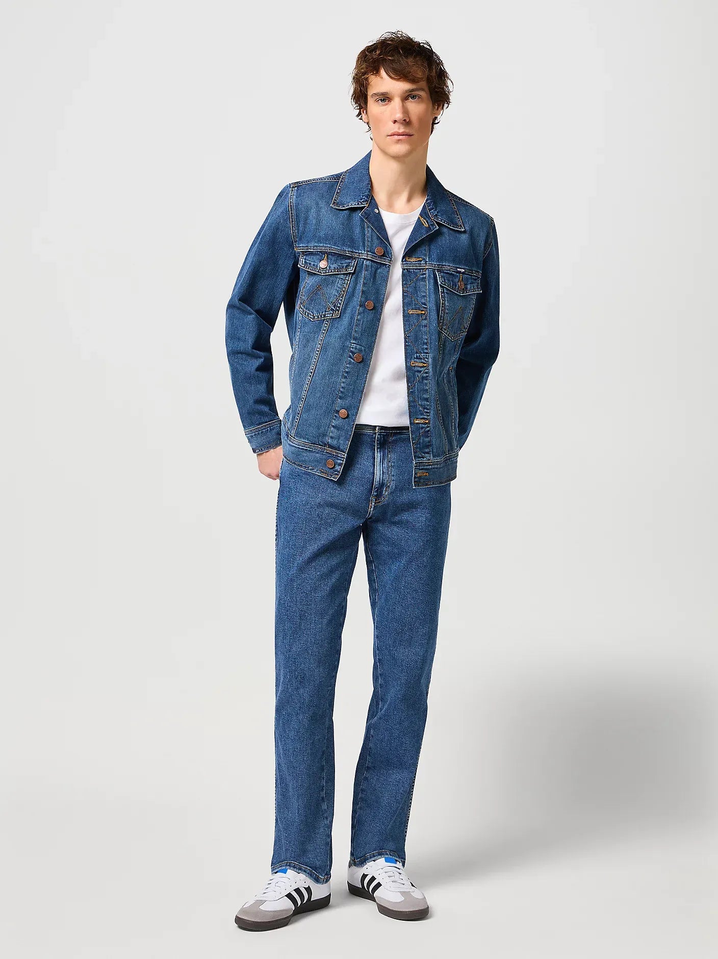 WRANGLER Classic Jacket Jeansjacke - Vintage Ocean Blue - 112362737 von Wrangler