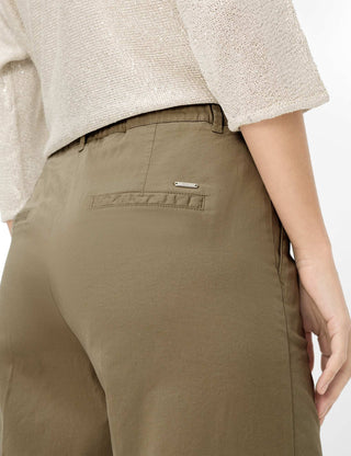 BRAX MAINE S Wide Leg - Olive Sandstone - 9892820 09-3202-37