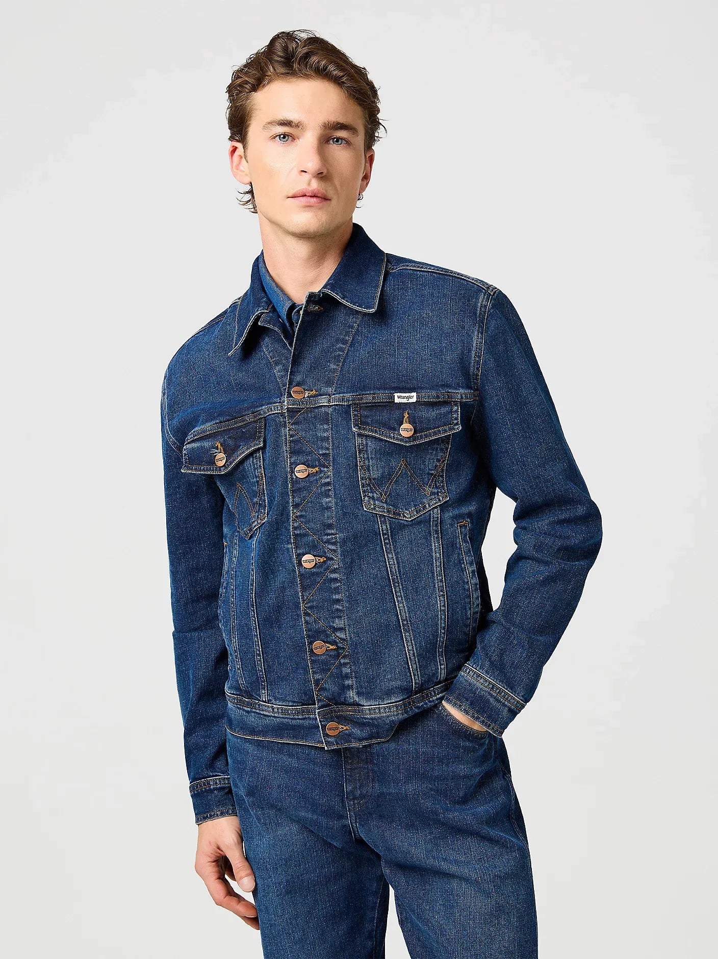WRANGLER Classic Jacket Jeansjacke - Deep Meadow Blue - 112362651