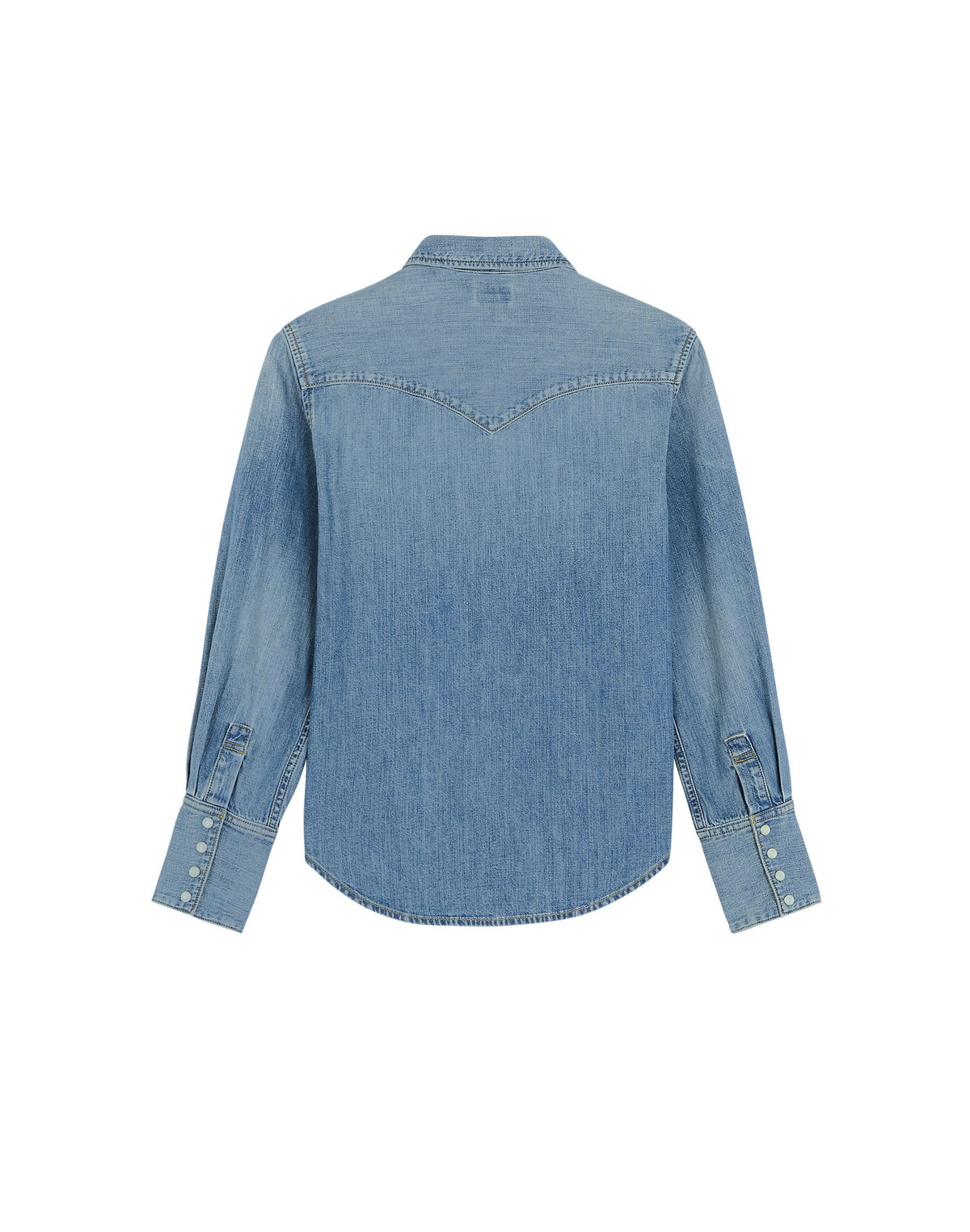 WRANGLER DRAMA COLLAR SHIRT Jeanshemd classic fade 112386777
