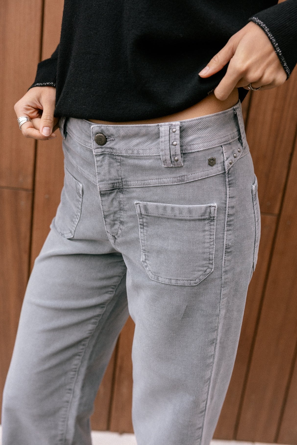 FREEMAN T. PORTER ALICE NEEDLECORD Culotte - Misty Steel Gray - 25217 CORD.F895 von Freeman T. Porter