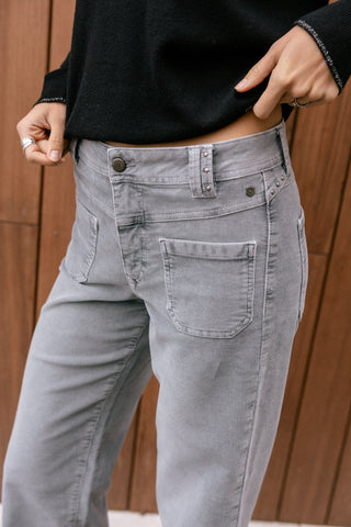 FREEMAN T. PORTER ALICE NEEDLECORD Culotte - Misty Steel Gray - 25217 CORD.F895