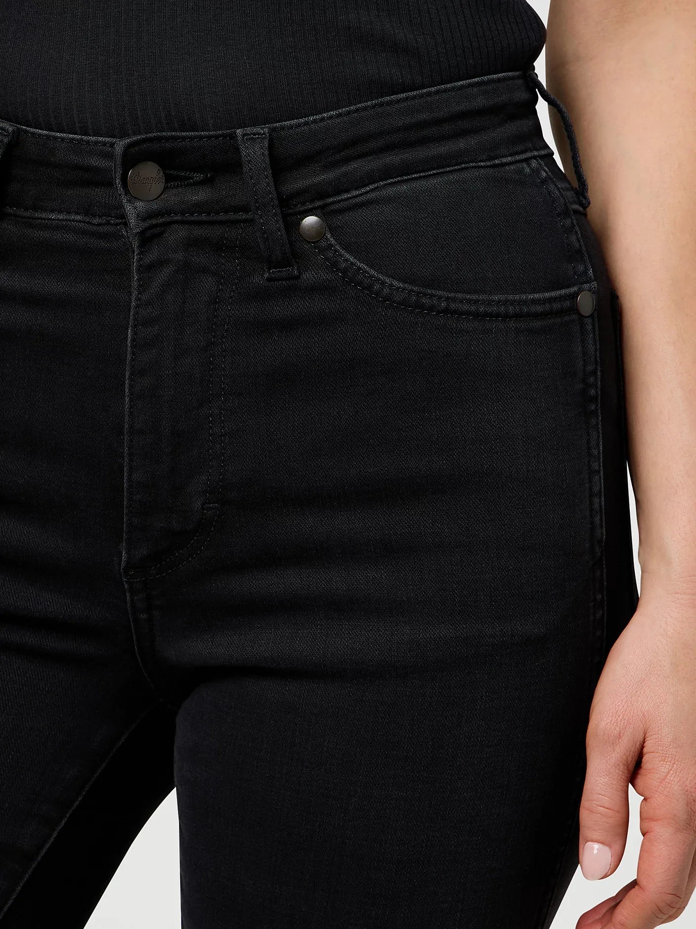WRANGLER Straight Slim Denim - Midnight Eclipse Black - 112371749 von Wrangler