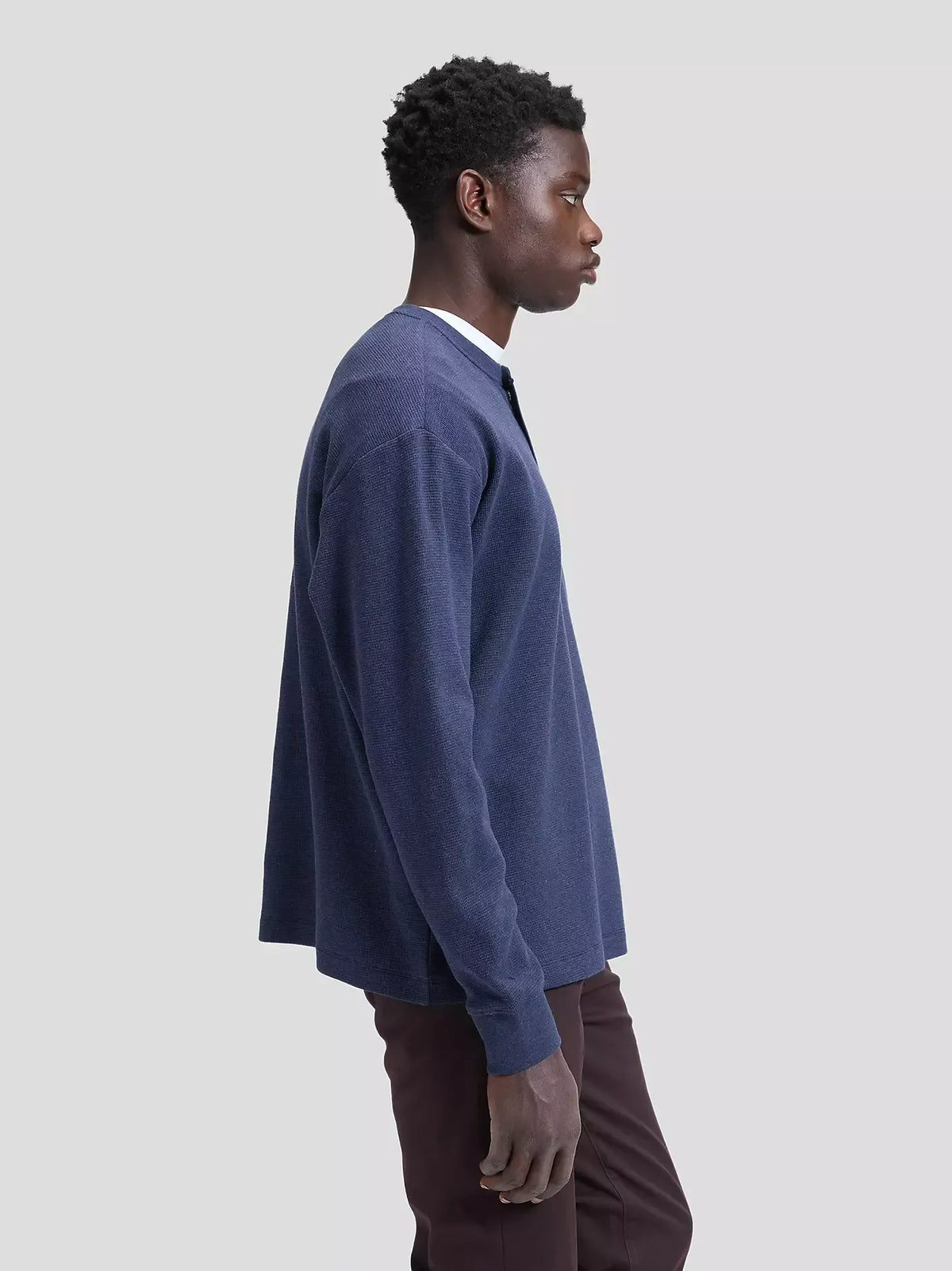LEE LS HENLEY Langarm Shirt indigo heather 112386333 von LEE