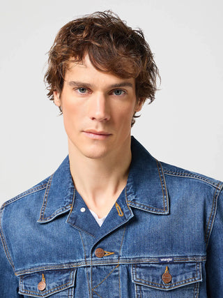 WRANGLER Classic Jacket Jeansjacke - Vintage Ocean Blue - 112362737