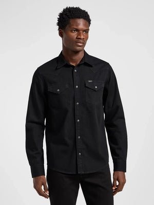 LEE REGULAR WESTERN SHIRT - Night Jet Black - 112363913