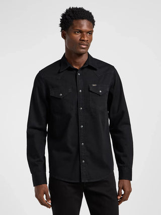 LEE REGULAR WESTERN SHIRT - Night Jet Black - 112363913