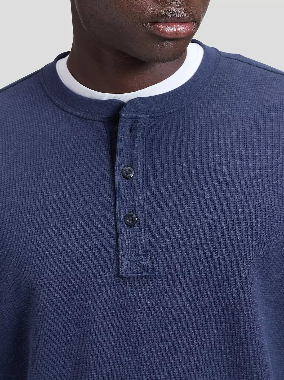LEE LS HENLEY Langarm Shirt indigo heather 112386333 von LEE